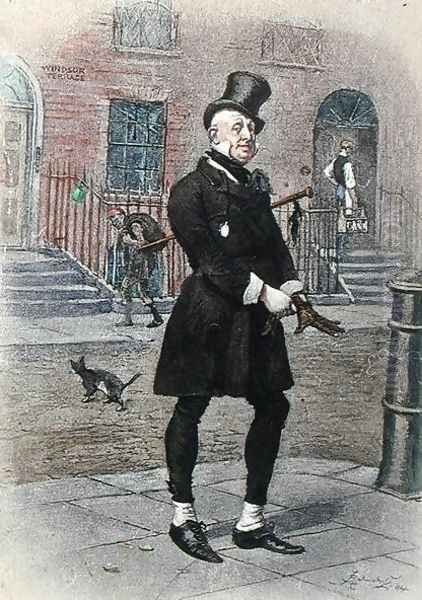 Mr Micawber, from 'David Copperfield', 1884 Oil Painting by Frederick Barnard