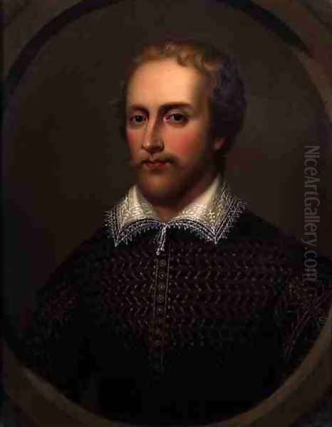 Edmund Spenser Oil Painting by Henry Bone