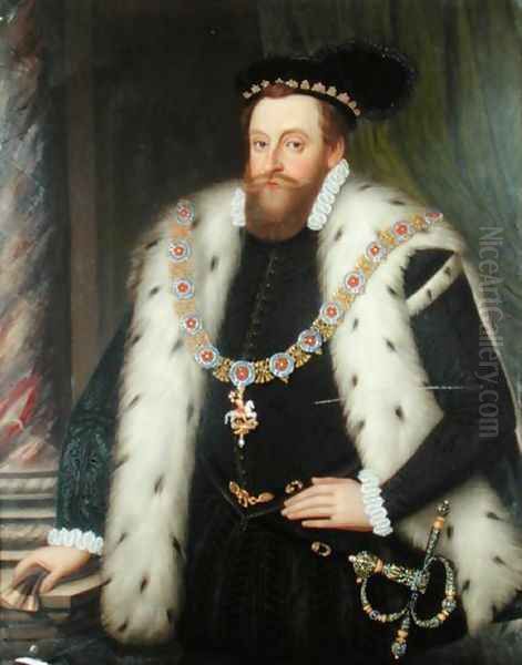 Sir Henry Sidney Oil Painting by Henry Bone