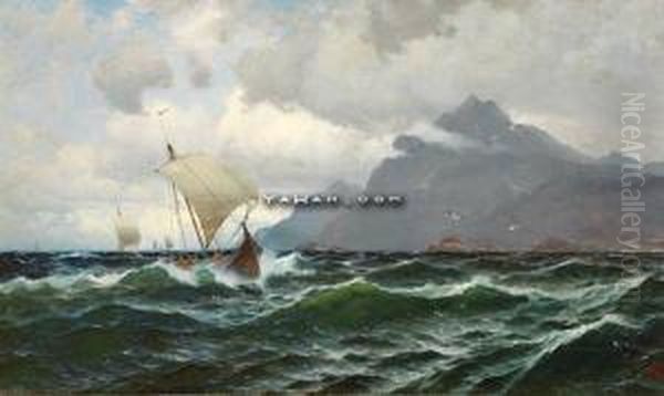 Lofoten Oil Painting by Carl Wilhelm Barth