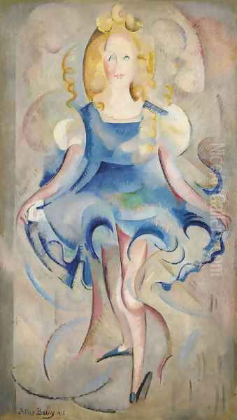 Petite fille qui danse, 1915 Oil Painting by David Bailly