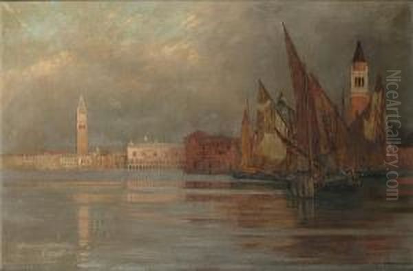 View Of Venice Oil Painting by Charles William Bartlett