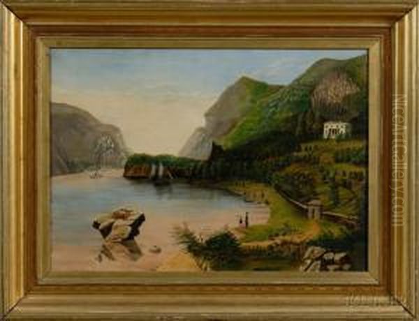 Undercliff Oil Painting by William Henry Bartlett