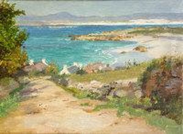 Coastline, Co. Donegal Oil Painting by William Henry Bartlett