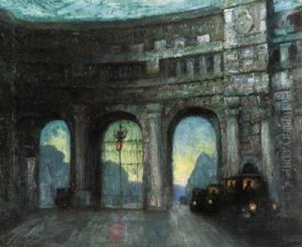 Admiralty Arch Oil Painting by Mary Georgina Barton