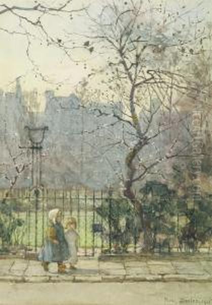 Kensington Gardens Oil Painting by Rose Barton