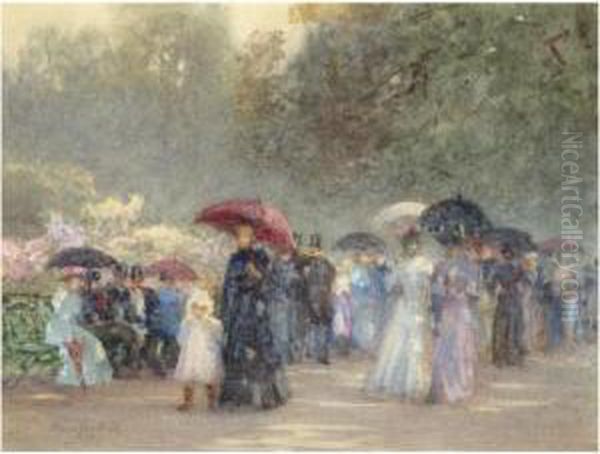 Hyde Park, May Oil Painting by Rose Barton