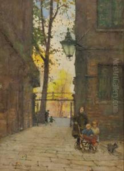 Park Place, Knightbridge, London Oil Painting by Rose Barton