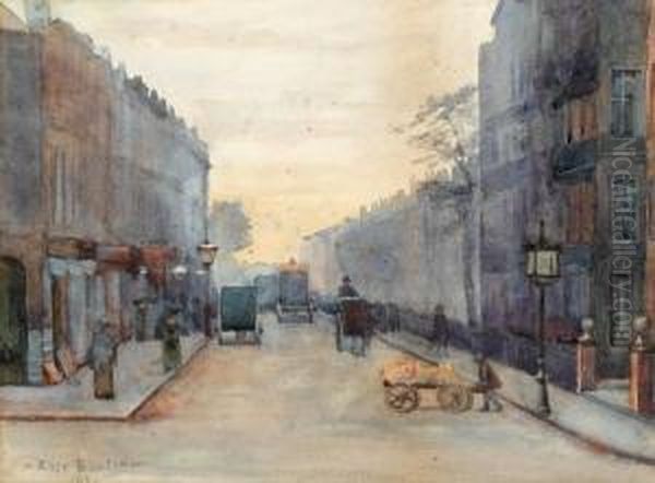 London Street Scene Oil Painting by Rose Barton