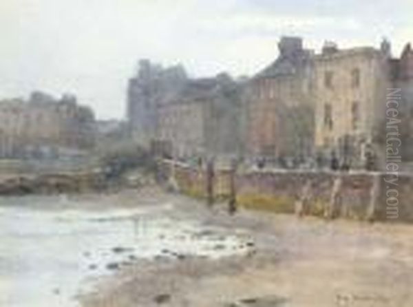 Old Chelsea Wall, London Oil Painting by Rose Barton