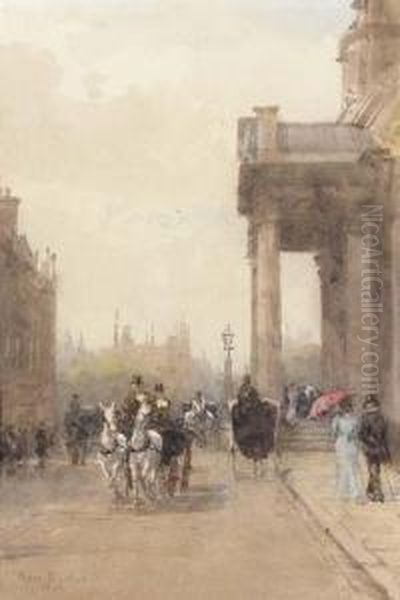 St. George's Church And Hanover Square Oil Painting by Rose Barton