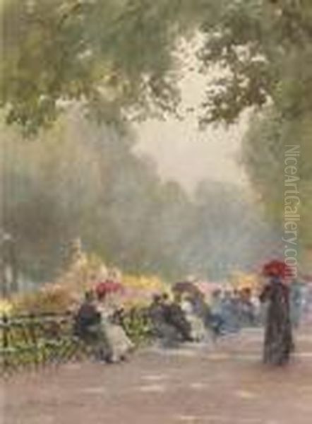 The Row In The Morning Oil Painting by Rose Barton