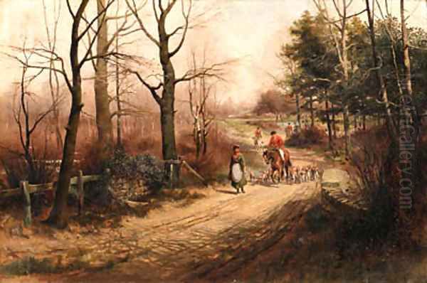 After the Day's Sport Oil Painting by Thomas Blinks