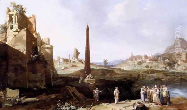 The Finding of Moses 1639 Oil Painting by Bartholomeus Breenbergh