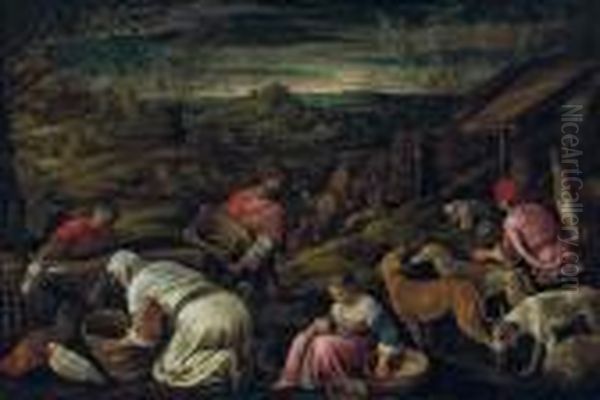 Spring Oil Painting by Jacopo Bassano (Jacopo da Ponte)