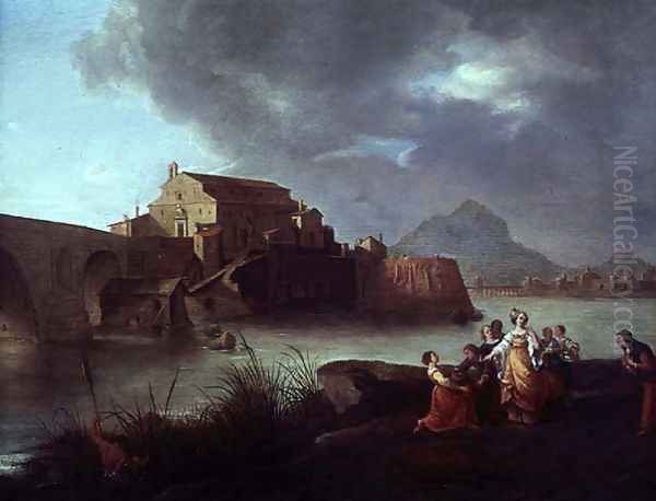 The Finding of Moses Oil Painting by Bartholomeus Breenbergh