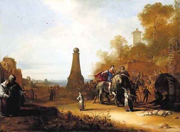 Alexander and Diogenes Oil Painting by Bartholomeus Breenbergh