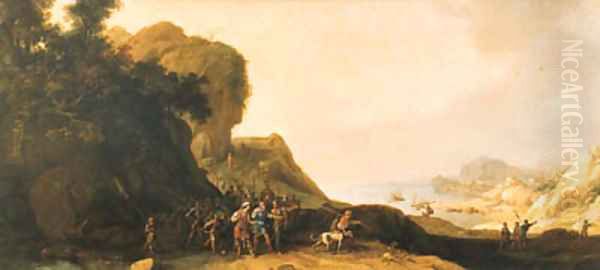 A coastal landscape with Saul after the Conversion Oil Painting by Bartholomeus Breenbergh