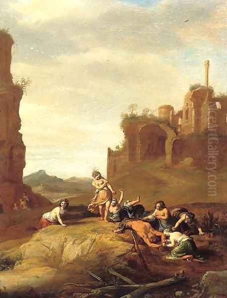 The Flaying of Marsyas Oil Painting by Bartholomeus Breenbergh