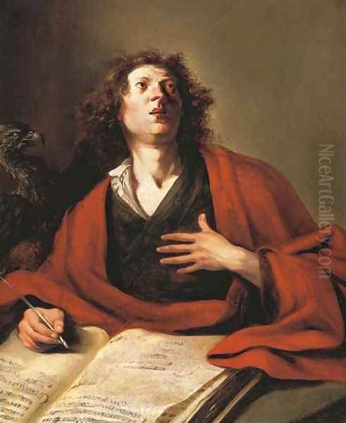 Saint John the Evangelist Oil Painting by Bartholomeus Breenbergh