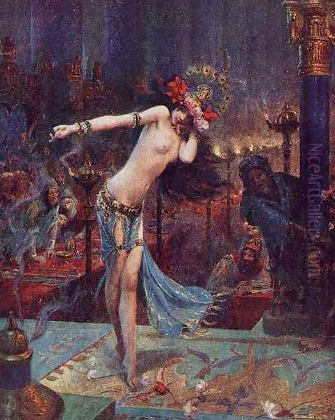 Salomé Oil Painting by Gaston Bussiere