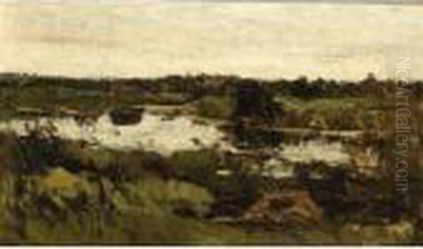 A Landscape With A Hollow Pool Oil Painting by Nicolaas Bastert