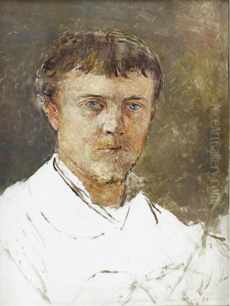 Autoportrait Oil Painting by Jules Bastien-Lepage