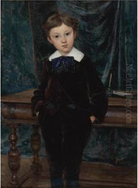 Le Petit Lord Oil Painting by Jules Bastien-Lepage