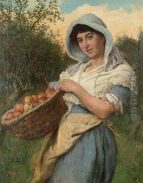 The Apple Tree's Rich Bounty Oil Painting by Jules Bastien-Lepage