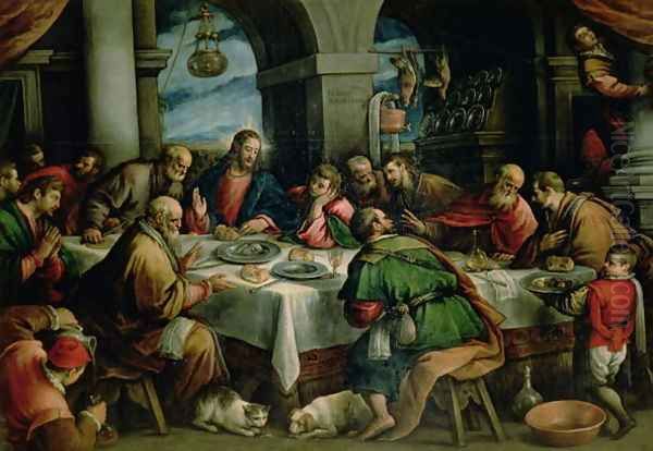 The Last Supper Oil Painting by Francesco, II Bassano