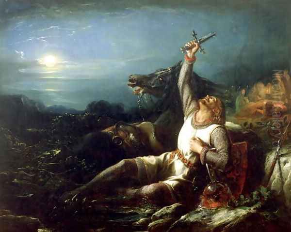 The Faithful Knight Oil Painting by Thomas Jones Barker