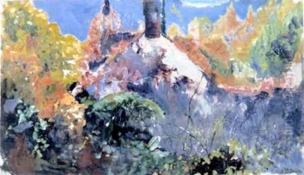 Dom Artysty We Lwowie Oil Painting by Stanislaw Batowski-Kaczor