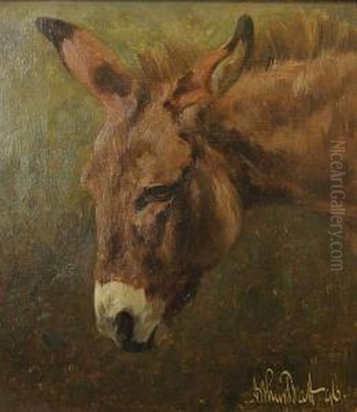 The Donkey Oil Painting by Arthur Batt