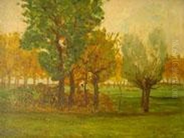 Veduta Di Villa Colasanti Oil Painting by Alessandro Battaglia