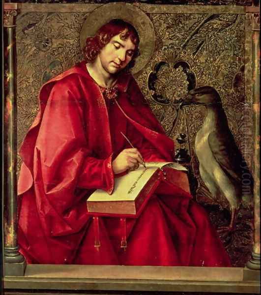 St. John the Evangelist, from the St. Thomas altarpiece Oil Painting by Pedro Berruguette