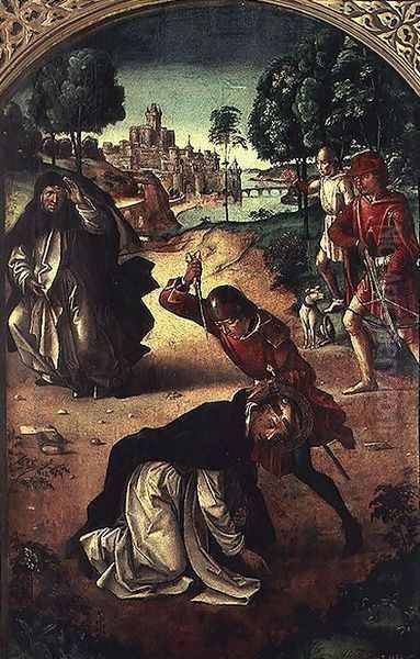 Death of St. Peter the Martyr Oil Painting by Pedro Berruguette