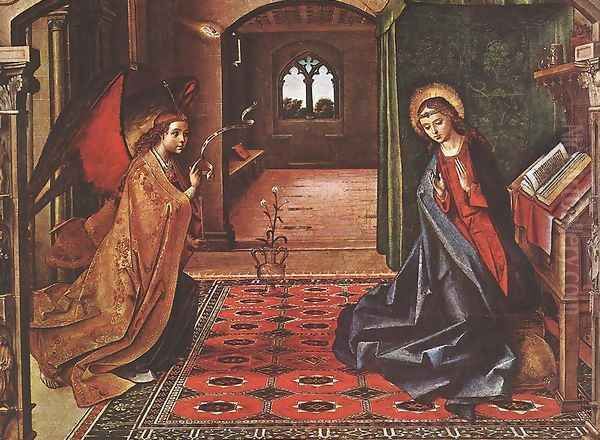 Annunciation Oil Painting by Pedro Berruguette