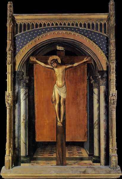 Christ on the Cross 1493-99 Oil Painting by Pedro Berruguette