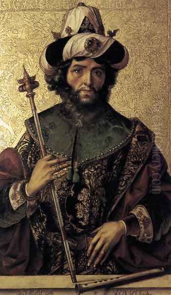 David c. 1500 Oil Painting by Pedro Berruguette