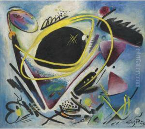 Composition Oil Painting by Rudolf Bauer