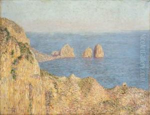 Capri Oil Painting by Paul Baum