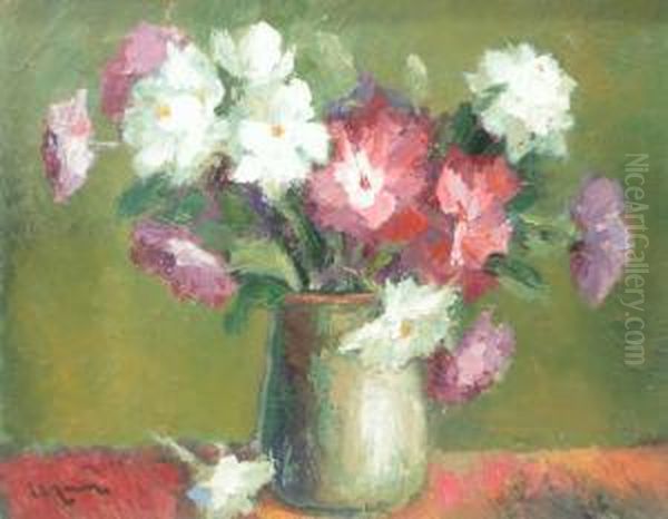 Vase With Flowers Oil Painting by Paul Baum