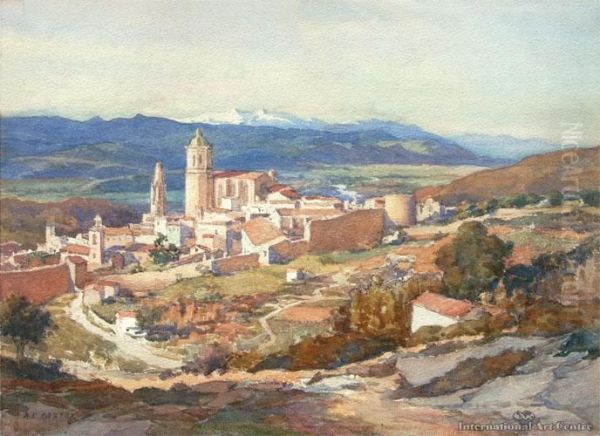 Gerona, Spain Oil Painting by Alfred Ernest Baxter