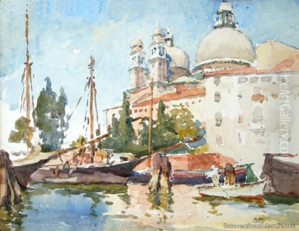 Venice Oil Painting by Alfred Ernest Baxter