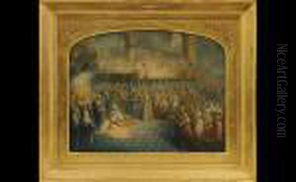 The Coronation Of Queenvictoria Oil Painting by George Baxter