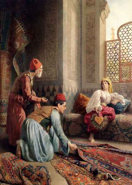 The Carpet Sellers Oil Painting by Francesco Ballesio