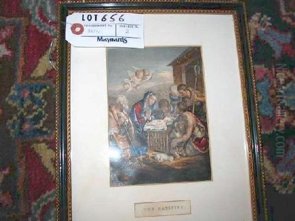 The Nativity Oil Painting by George Baxter