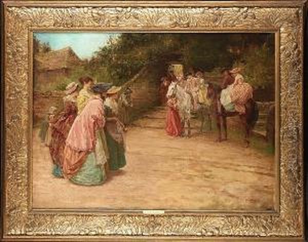 The Double Wedding Oil Painting by Alfred Walter Bayes