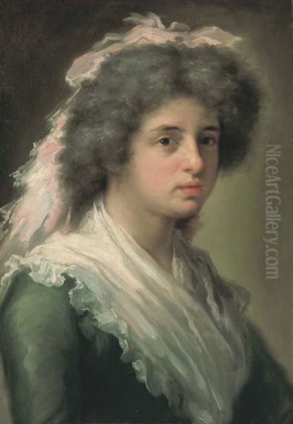 Retrato De Feliciana Bayeu, Hija Del Pintor Oil Painting by Francisco Bayeu Y Subias