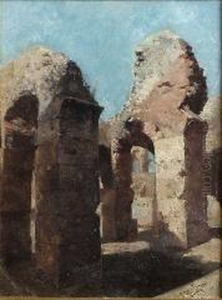 Rovine Oil Painting by Luigi Bazzani